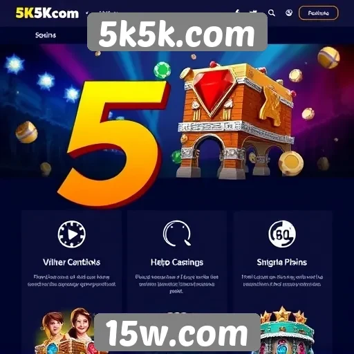 Características principais do site de jogos 5k5k