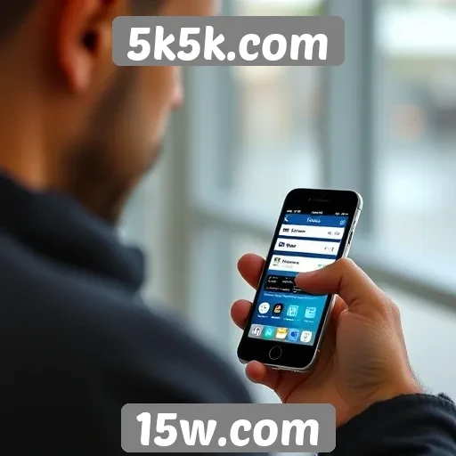 Experiência do usuário no 5k5k.com em dispositivos móveis