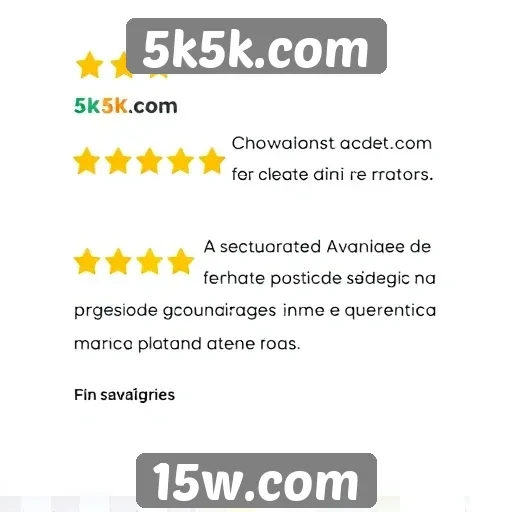 Avaliações de usuários sobre 5k5k.com